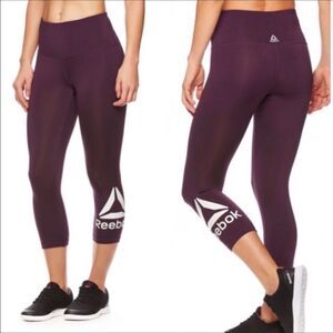 Reebok wanderlust high rise Capri blackberry wine